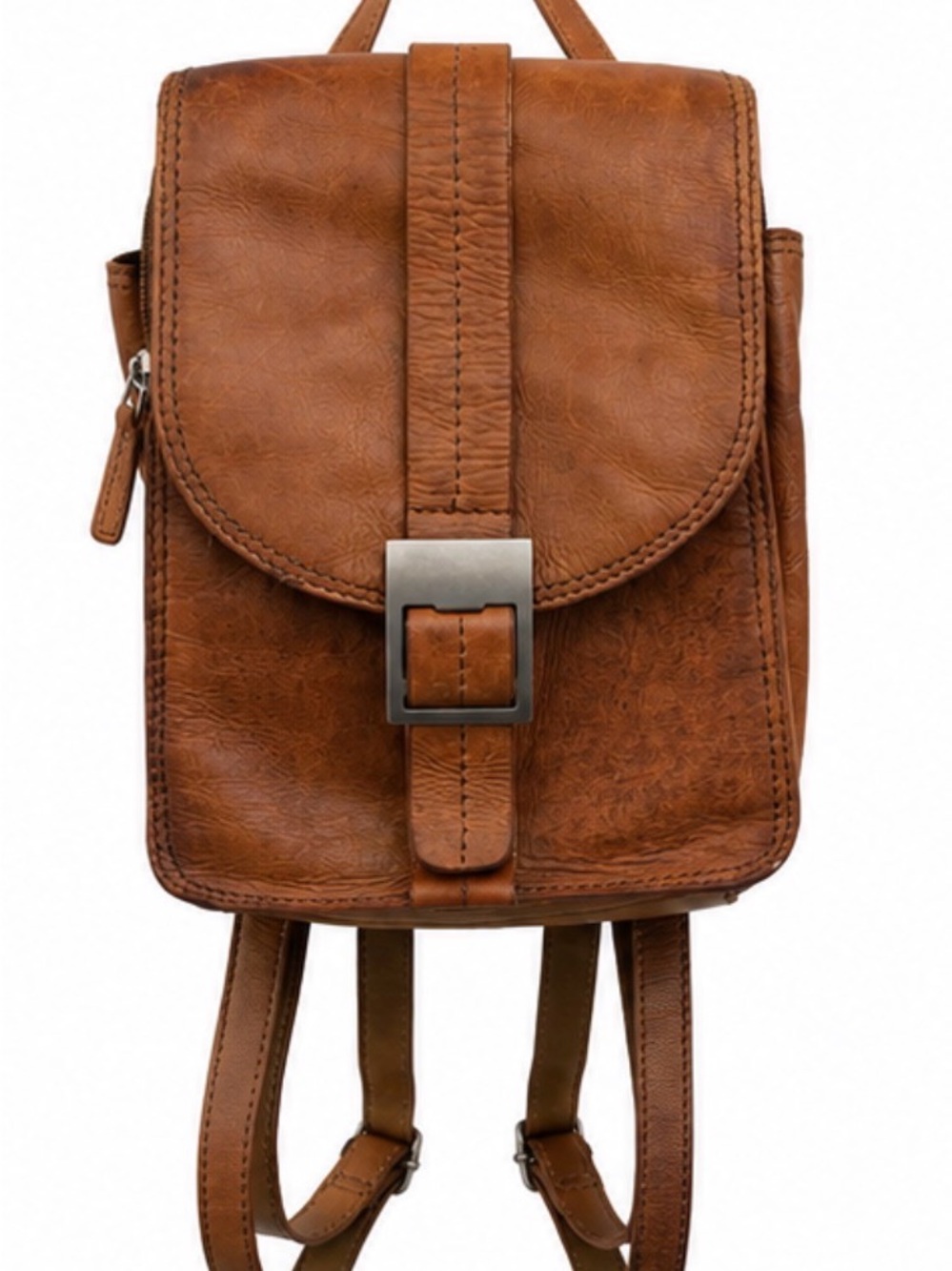 Great American Leatherworks Brown Leather Convertible Backpack Bag